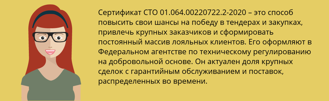 Получить сертификат СТО 01.064.00220722.2-2020 в Заполярный